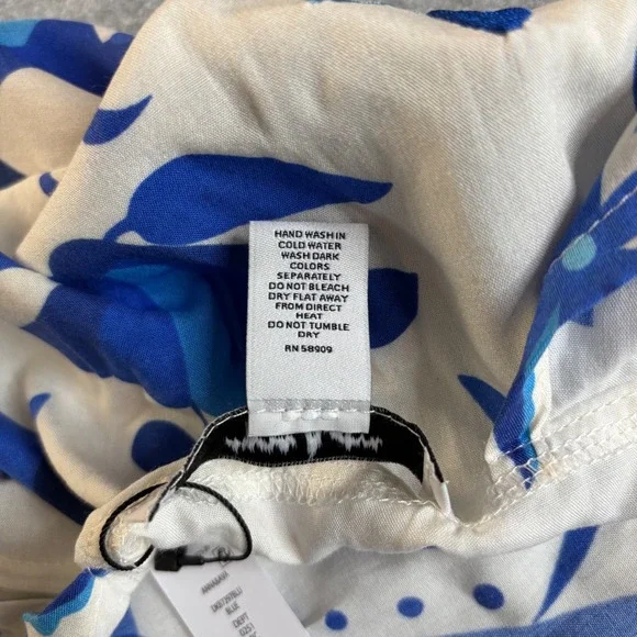 Anna & Ava Kimono Cover Up Blue Floral Bird Print One Size OS Bohemian Chic - Picture 5 of 6